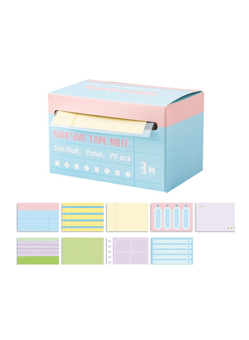 SYOSI Sticky Memo Rolls - 280 Pads of 2.3x1.5 Inch Sticky Notes with 32 Patterns - Colorful Self-Adhesive Memo Stickers for To-Do Lists and Notes - Image 4