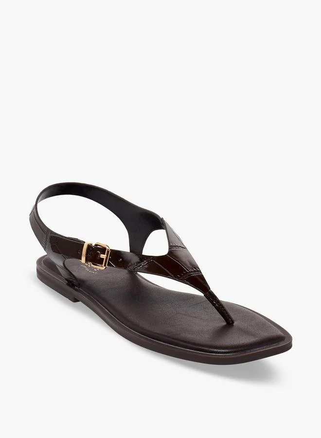 سيليست Women Textured Buckle Strap Sandals