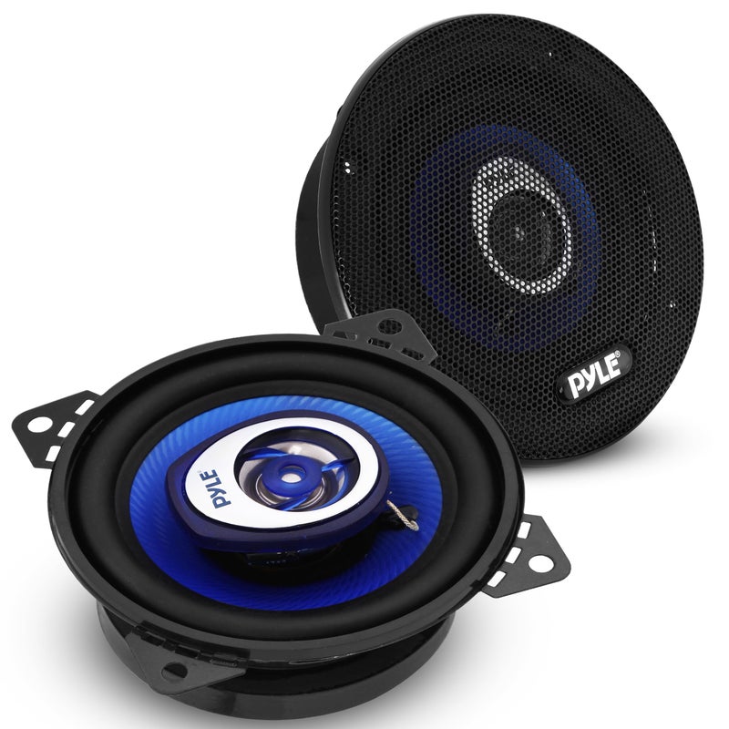 Pyle 6 x 9 Car Sound Speaker Pair Upgraded Blue Poly Injection Cone 4Way 400 Watts w Nonfatiguing Butyl Rubber Surround 50 20Khz Frequency Response 4 Ohm 125 ASV Voice Coil