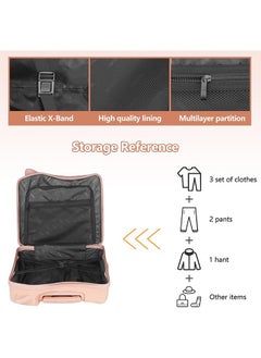 Generic 20" Ride-On Kids Suitcase  Cute Carry on Hardside Trolly Luggage Case,ABS Material 360 Degree Silent Travel Suitcase – Fun and Functional Travel Bag for Children  - Image 5