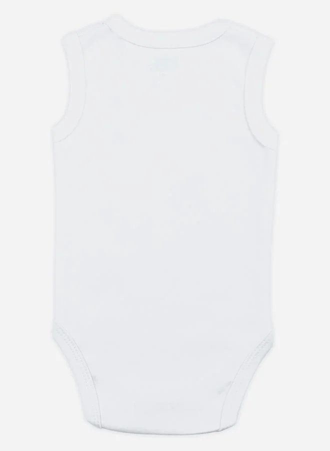 Babies Basic Pack of 6 - Solid Combed Cotton Sleeveless Bodysuit