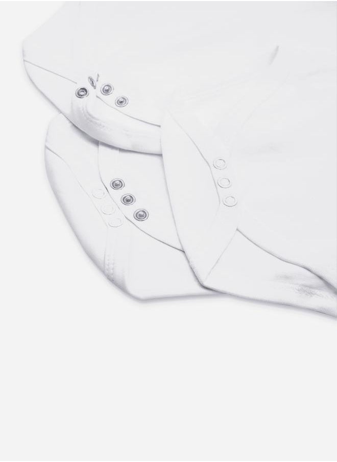 Pack of 6 - Solid Combed Cotton Sleeveless Bodysuit