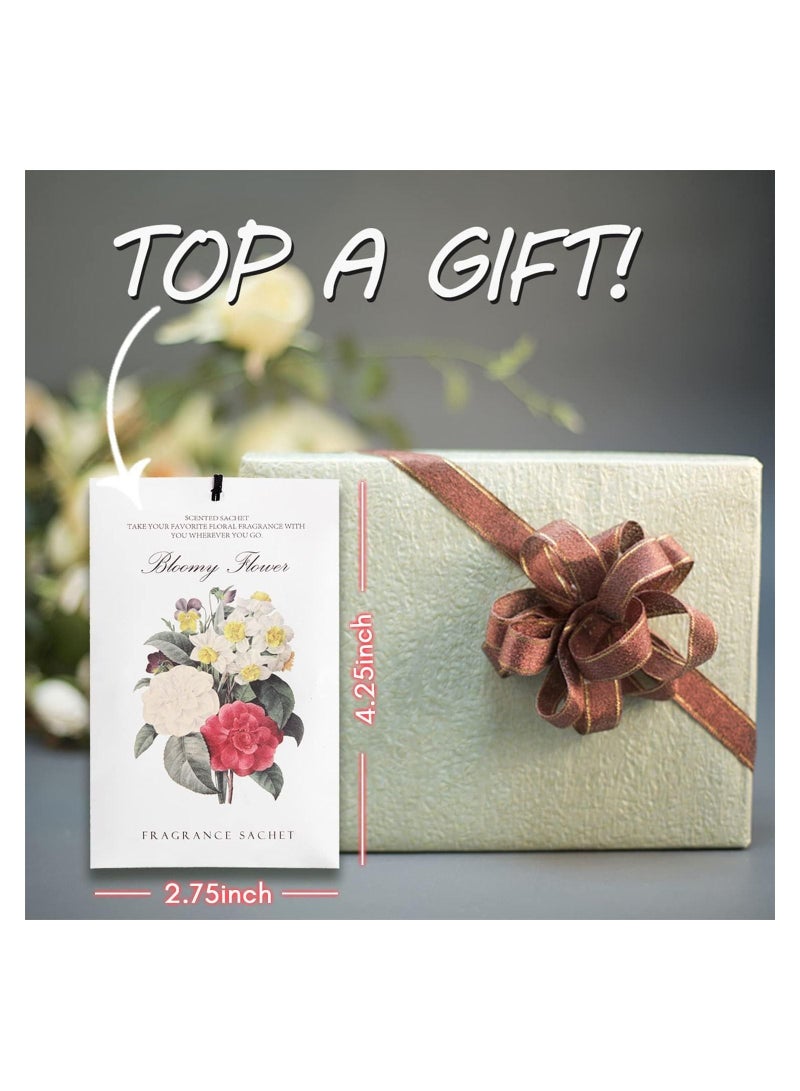 Lavender Jasmine Lily Rose Ocean Gardenia Flower Sachet 1Box 12Pcs 6 Scent Closet Air Deodorizer Freshener Scented Drawers Sachets Long Lasting Smell Goods for House Home Car Fragrance Products - Image 3