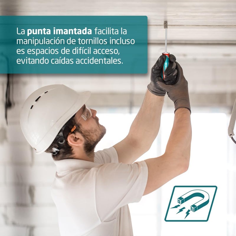 TOTAL Phillips Screwdriver with Magnetic Tip - Image 4