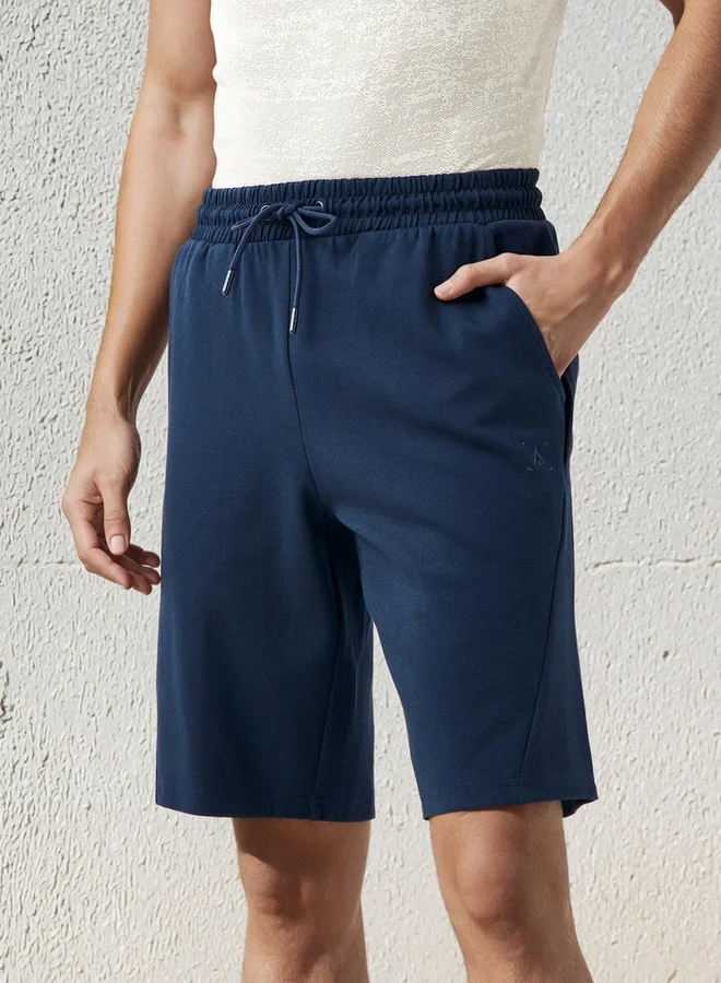 ADOT by Splash Panel Detail Performance Shorts with Drawstring Waist