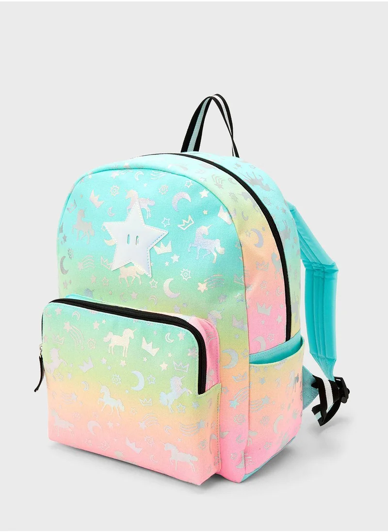 Claires Kids Rainbow Backpack