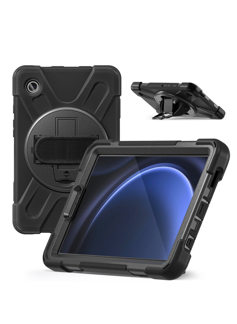 Rugged Case for Samsung Galaxy Tab A9 8.7 2023 X110/X 115 Case with Holder Ratable Stand Hand Strap Shoulder Belt  - Image 4