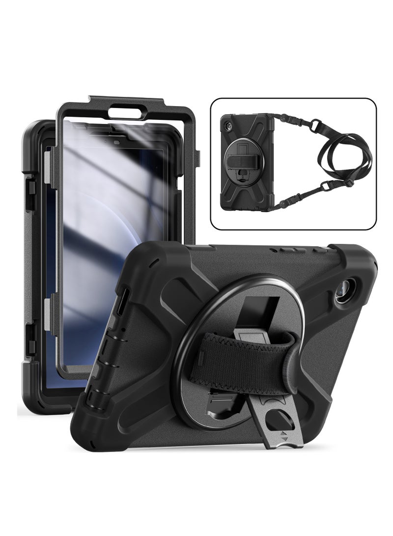 Rugged Case for Samsung Galaxy Tab A9 8.7 2023 X110/X 115 Case with Holder Ratable Stand Hand Strap Shoulder Belt  - Image 3