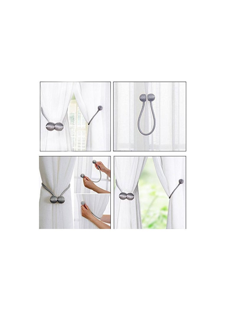 FNGEEN - Pack Of 2 Strong Magnetic Curtain Drape Tiebacks For Home and Office - Image 1