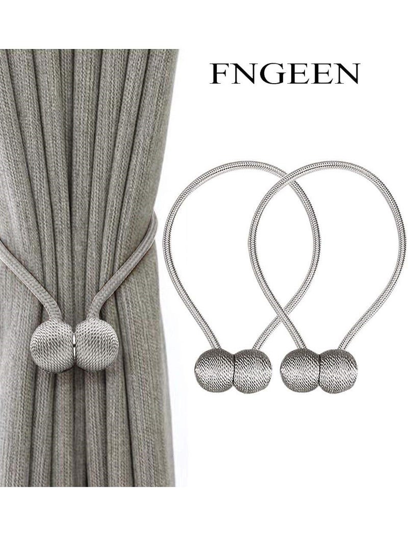 FNGEEN - Pack Of 2 Strong Magnetic Curtain Drape Tiebacks For Home and Office - Image 1