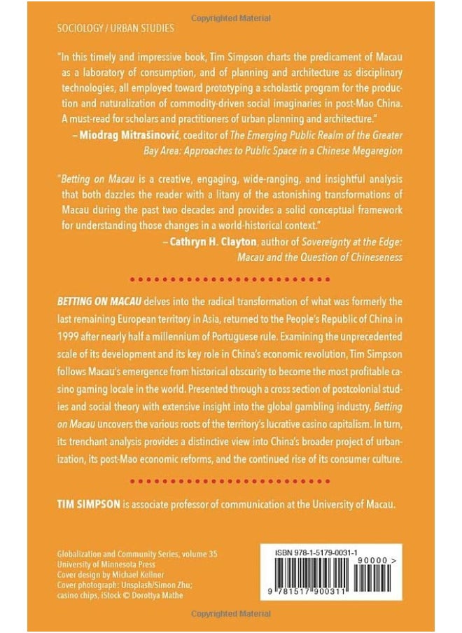 Betting on Macau: Casino Capitalism and China's Consumer Revolution Volume 35  - Image 2