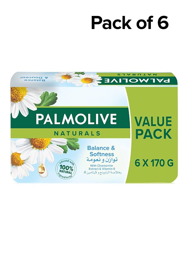 Palmolive Balance And Softness Soap, Pack Of 6 170grams - Image 1