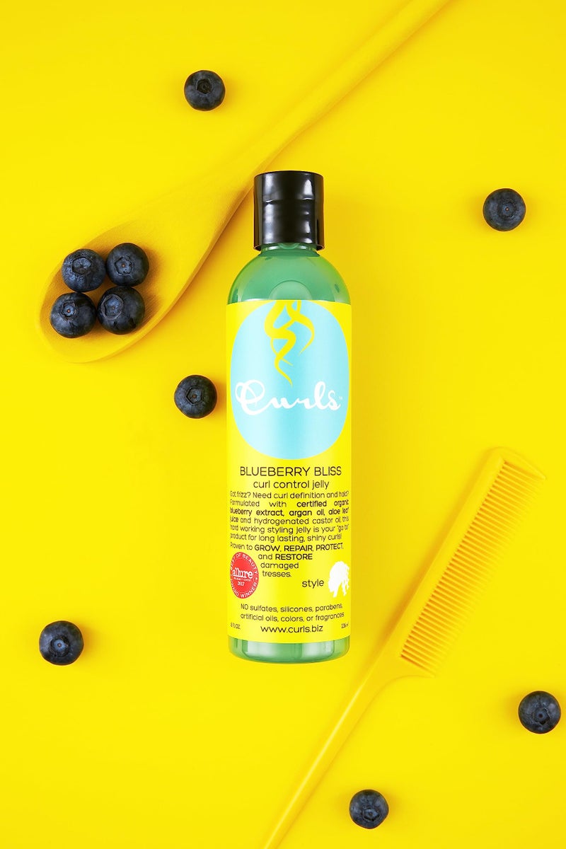 Curls Blueberry Bliss Control Jelly - 12 oz, Define & Defrizz, Wash and Go's, Twist Outs & Braid Outs, for Wavy, Curly, and Coily Hair Types - Image 3