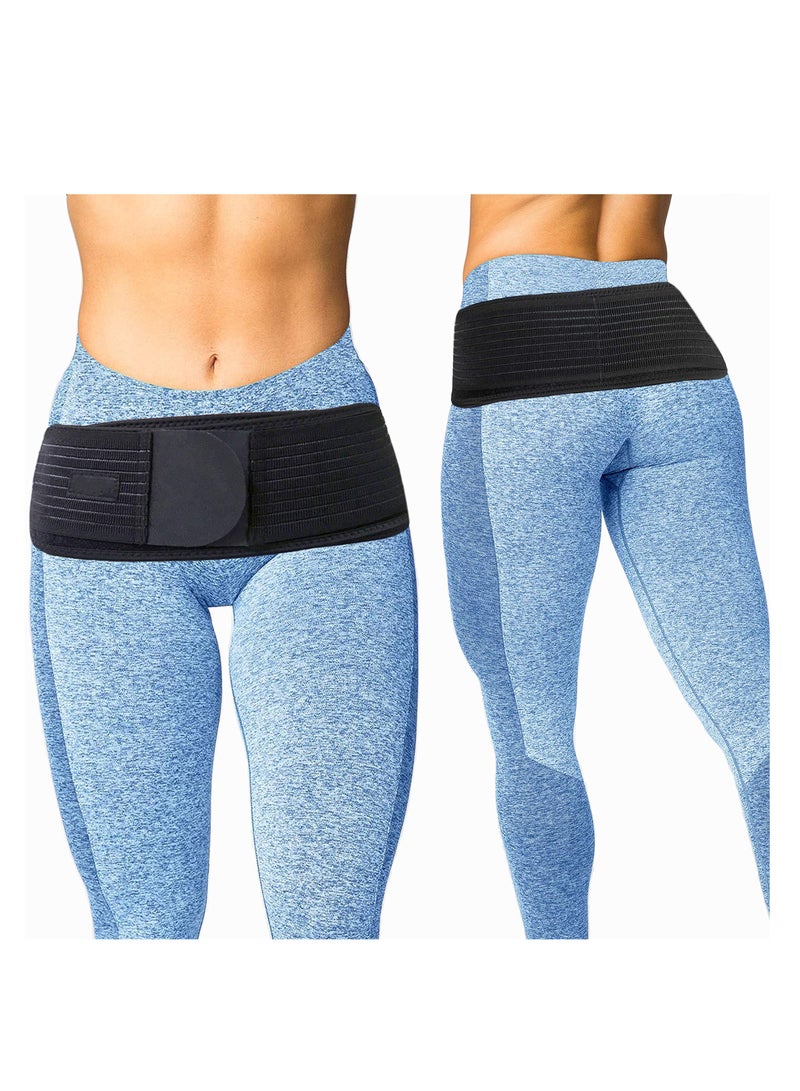 Sacroiliac Joint Support Belt for Hip Pain Relief, Lower Back Brace for Sciatica, Anti-Slip Pelvic Belt for Men & Women (Regular Size: Hip 30-45") - Pilling-Resistant Design - Image 1