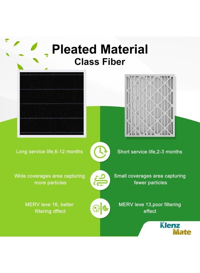 KlenzMate New X7935 MERV 16 Air Filter Bundle,Carbon Clean Healthy Climate,Replacement Filter Media for HCC14-23 Lennox & Honeywell FC100A1011/FC200E1011,20x20x5 Inches - Image 5