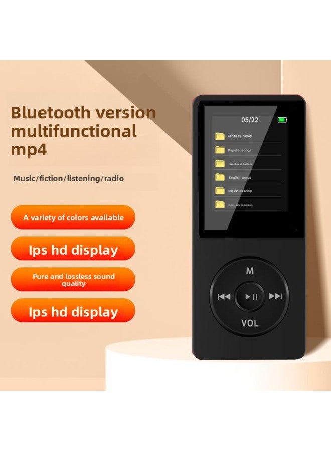 MP3 Player - Bluetooth MP3 Player for Students - Black with bluetooth, 8g memory/mp4 function + bluetooth heads - Portable Music Player, English Learning Dictionary, Walkman, Wireless Study, Mp4 Support, Exam Listening - Image 4
