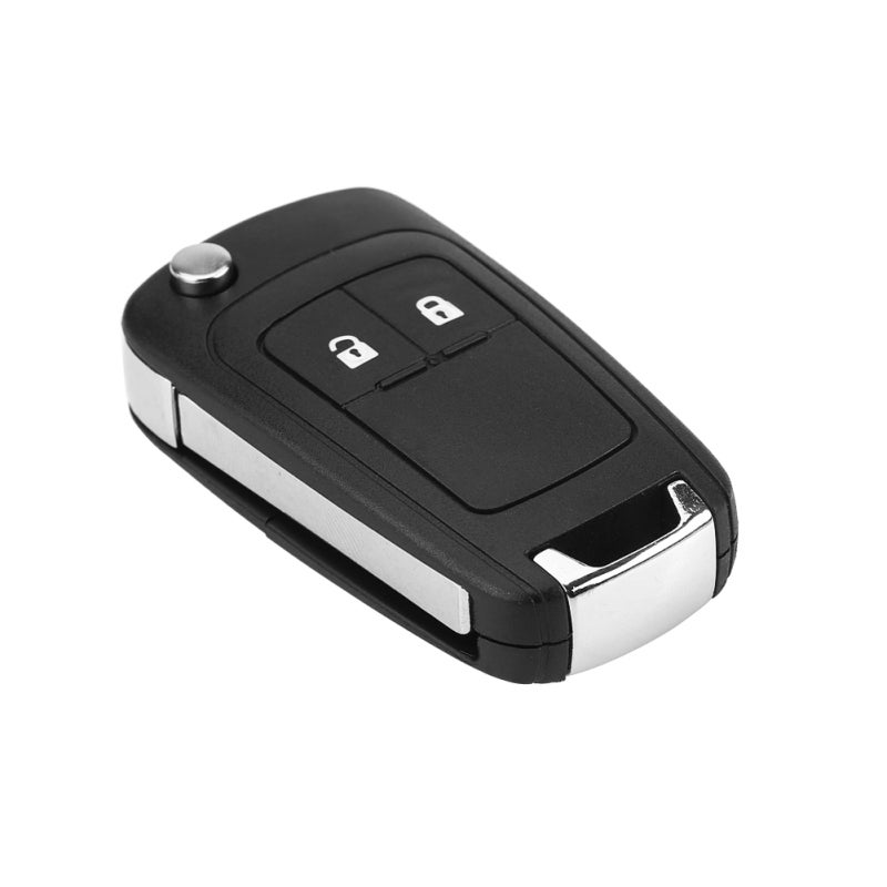 2 Buttons Key Fob Replacement Key Shell Uncut Blade - Durable ABS Plastic Key Case for Broken Buttons - Easy Installation Key Shell for Original Remote Electronics - Image 1