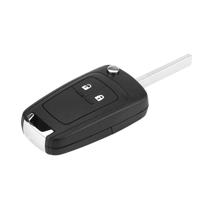 2 Buttons Key Fob Replacement Key Shell Uncut Blade - Durable ABS Plastic Key Case for Broken Buttons - Easy Installation Key Shell for Original Remote Electronics - Image 3