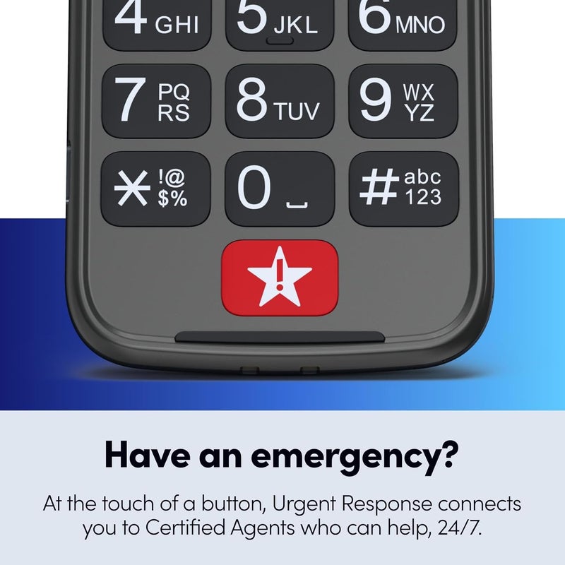 Lively جيترباج فليب2 - هاتف فليب للمتقاعدين - غير متوافق مع شركات الاتصالات الأخرى - يجب تفعيل خطة الهاتف - هاتف فليب جرافيت - Image 5