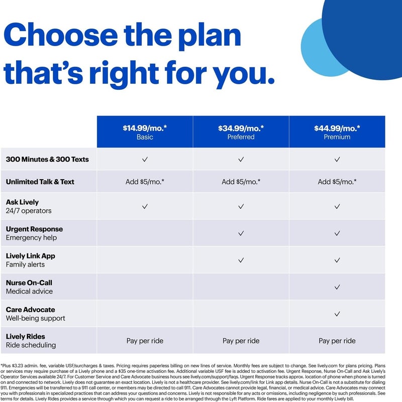 Lively جيترباج فليب2 - هاتف فليب للمتقاعدين - غير متوافق مع شركات الاتصالات الأخرى - يجب تفعيل خطة الهاتف - هاتف فليب جرافيت - Image 2