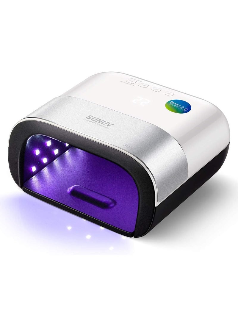 SUNUV - SUNUV SUN3 Professional UV Light for Gel Nails, 48W LED Nail Lamp for Gel Polish with 4-Timer and Sensor, 39 PCS LED Beads, UV Dryer for Salon Home Gift for Woman Mom Girl - Image 1