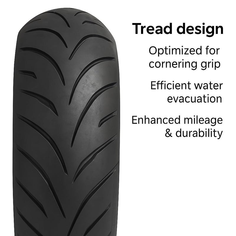 MAXXIS Supermaxx ST MA-ST2 G Spec 180/55ZR17 73W TL – Rear Motorcycle Tire | Sport Touring Radial with V-Shaped Tread, Nano-Silica Compound, OE for KTM 790 Duke - Image 5