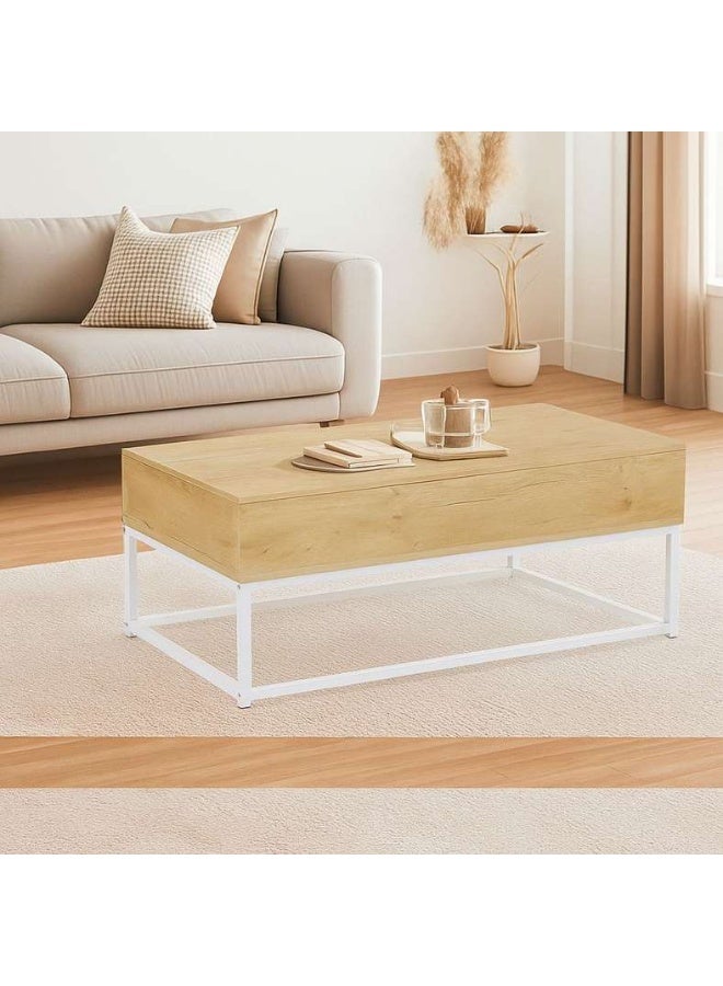 Pan Home Lionel Coffee Table Natural & White - Image 1