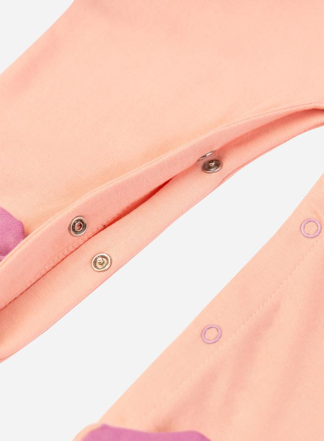 Babies Basic Printed Cotton Long Sleeves Sleepsuit - Image 4