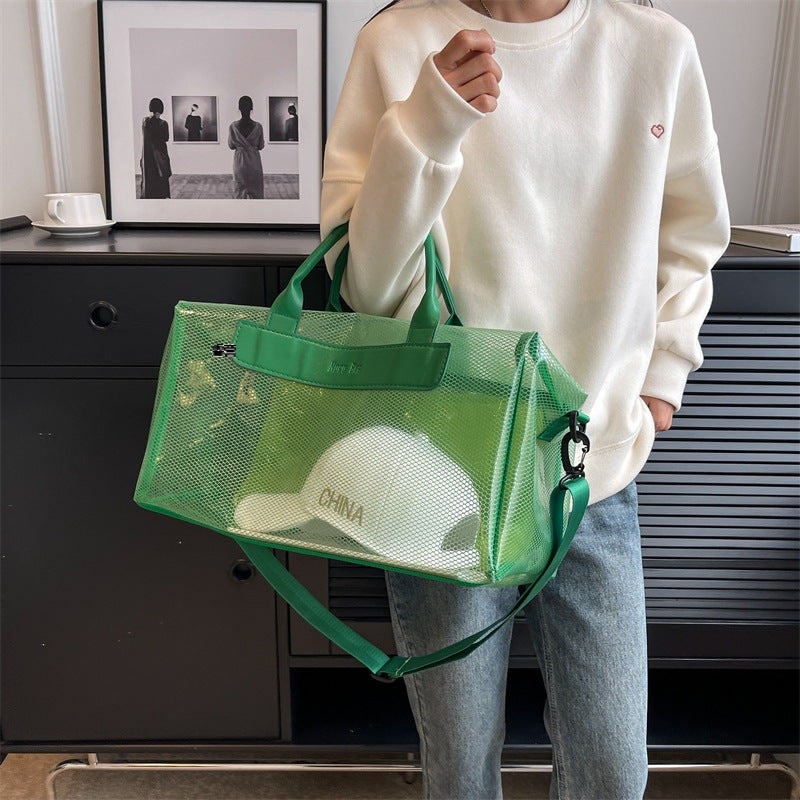 Jelly Transparent Large Capacity Travel Duffel Bag - Image 4