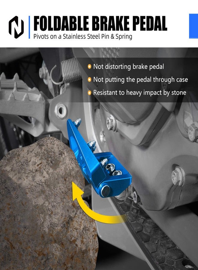 NICECNC Dirt Bike Brake Pedal Tip Foldable Compatible with Husqvarna 125-501 FC/TC 2016 125-501 TE/TE i/FE/TX/FX/TC/FC 2017-2024,See Fitment - Image 3
