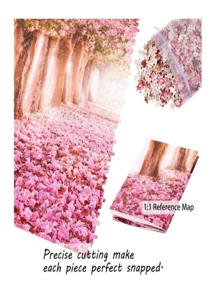 Cherry Blossom Trees Puzzle Set, 1000 Pieces - Multicolor - Image 2