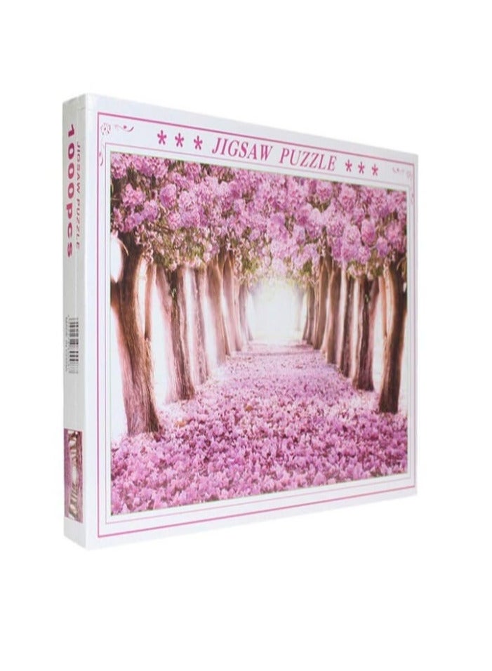 Cherry Blossom Trees Puzzle Set, 1000 Pieces - Multicolor - Image 4