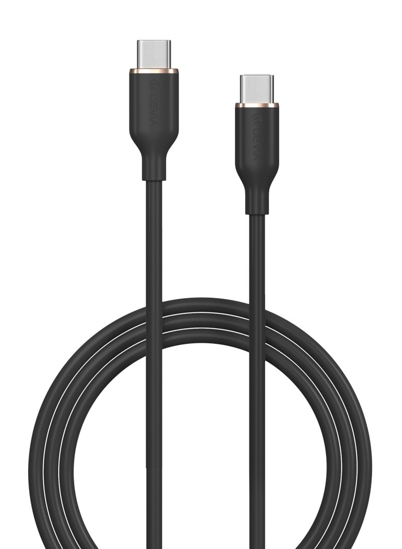 ديفيا كيبل ايفون 15 تايب سي PD من ديفيا 60 واط 1.2 متر.  بسرعة تصل إلى 50% في 30 دقيقة. يدعم نقل البيانات بسرعة 480 ميجابايت في الثانية - Image 1