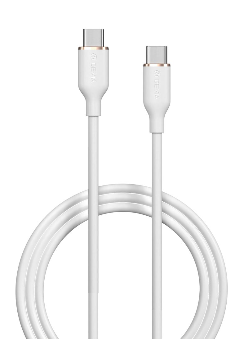 ديفيا كيبل ايفون 15 تايب سي PD من ديفيا 60 واط 1.2 متر.  بسرعة تصل إلى 50% في 30 دقيقة. يدعم نقل البيانات بسرعة 480 ميجابايت في الثانية - Image 3