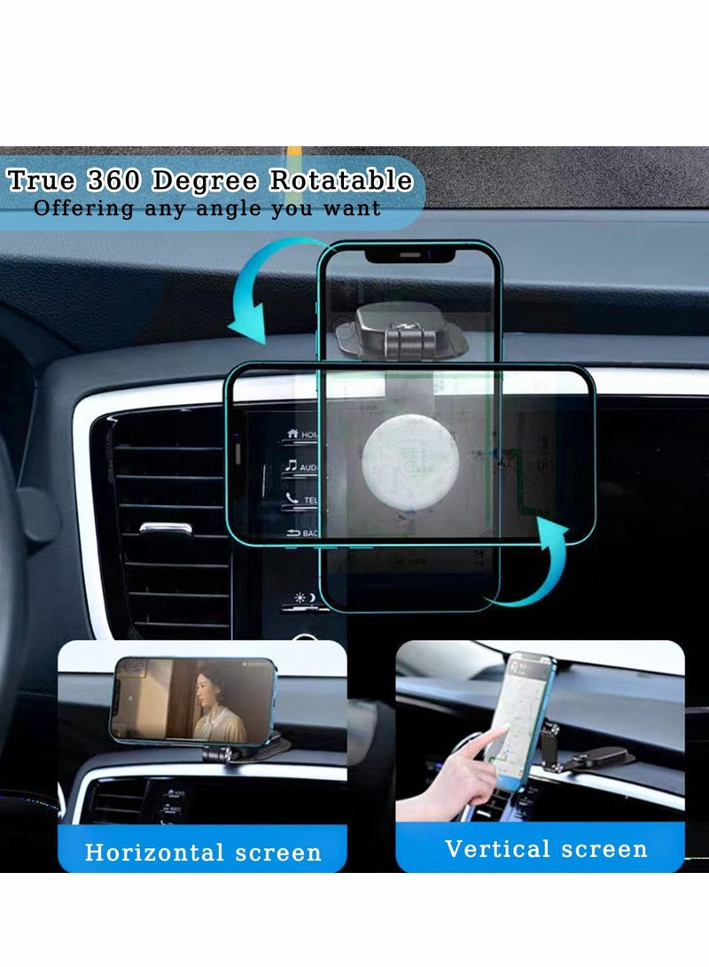 Y&D Car Phone Holder Mount for Tesla Model 3/X/Y/S, Invisible Magnetic car, Foldaway MagSafe Design Compatible with iPhone Samsung Cell Phones, Black  - Image 3