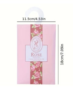 Scrolls 5PC Hanging Fragrance Sacks - Rose Scent, Made of Wheat Straw, Perfect for Home Decoration,Car and Wardrobe Freshening  - Image 3