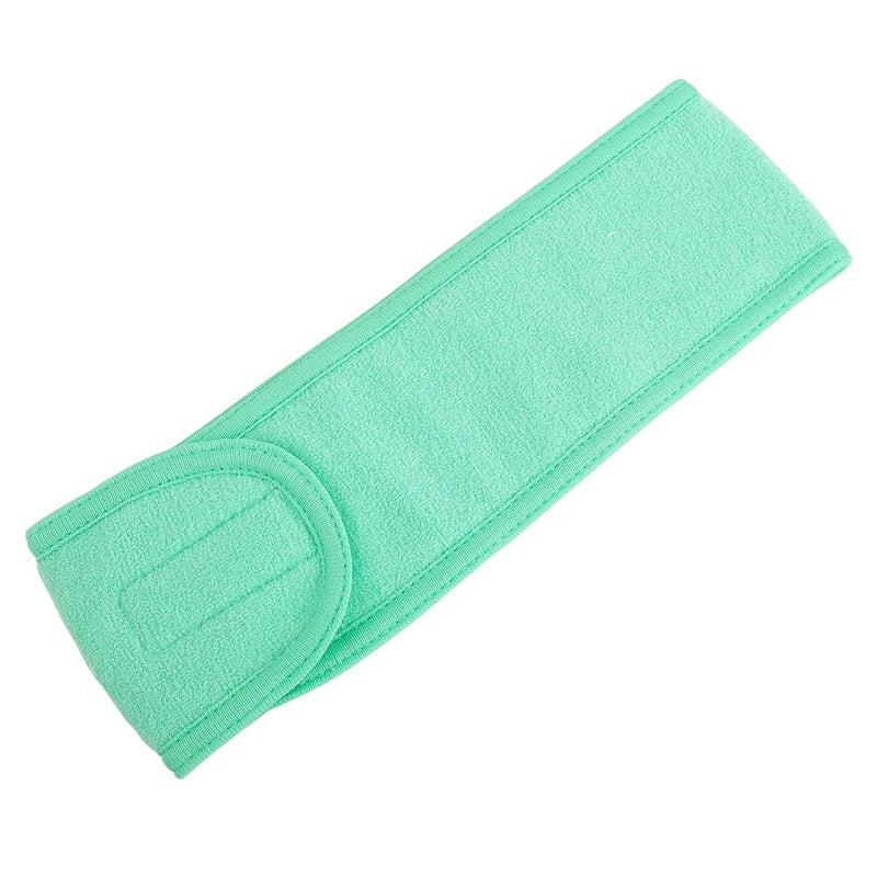 Digital Shoppy Adjustable Wide Hairband Yoga Spa Bath Shower Makeup Wash Face Cosmetic Headband For Women (Light Green) - Image 5
