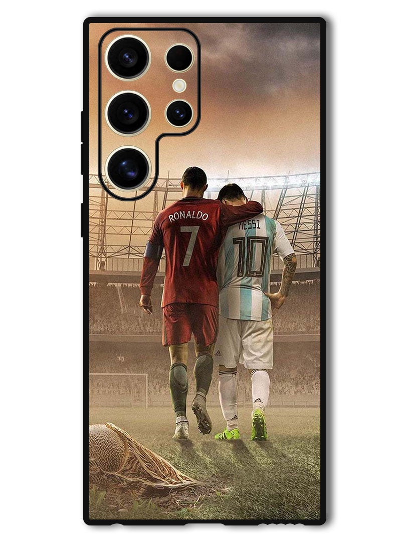 Theodor Protective Case Anti Scratch Shock Proof Bumper Cover For Samsung Galaxy S24 Ultra Ronaldo Messi - Image 1