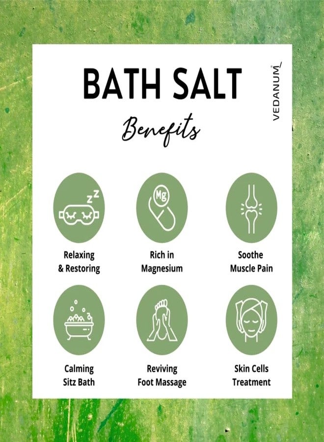 Pink Square Detoxifying Aromatic Bath Salt for Women and Men (Pack of 1, Each 200 Grams)|Bath Salt for Pain Relief, for Body Pain Relief & Stress, Negative Energy & Relaxatation, for Aura Cleansing| - Image 3