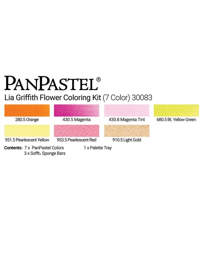Panpastel - 30083 Lia Griffith 7 Color Ultra Soft Artist Pastel Designer Kit W/Sofft Tools & Palette - Image 1