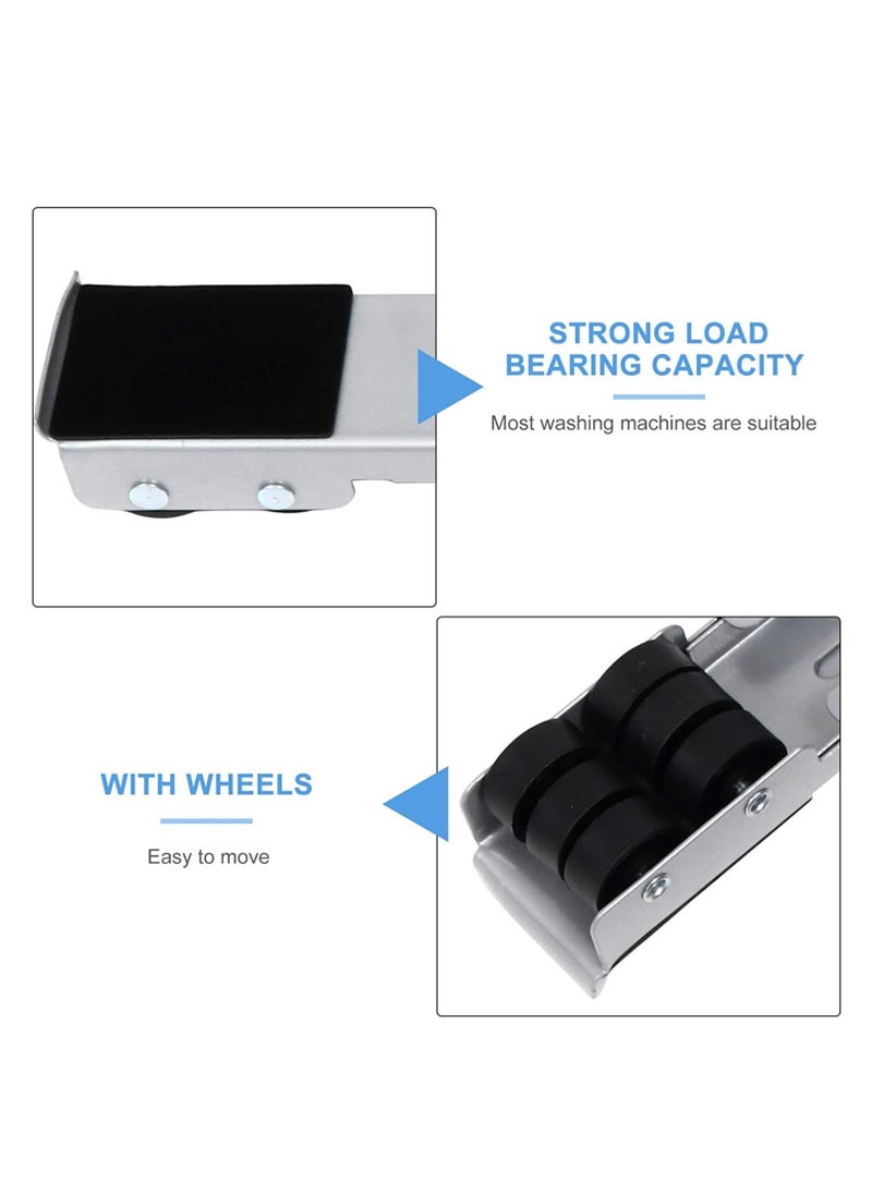 ELTRAZONE - Washing Machine Stand with Wheels Adjustable Roller Base Mobile Roller Refrigerator Base Moving Cart for Dryer Fridge Furniture - Image 1