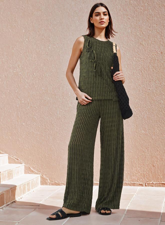 تواكستريمز بلوزة بدون أكمام بنسيج - Image 3