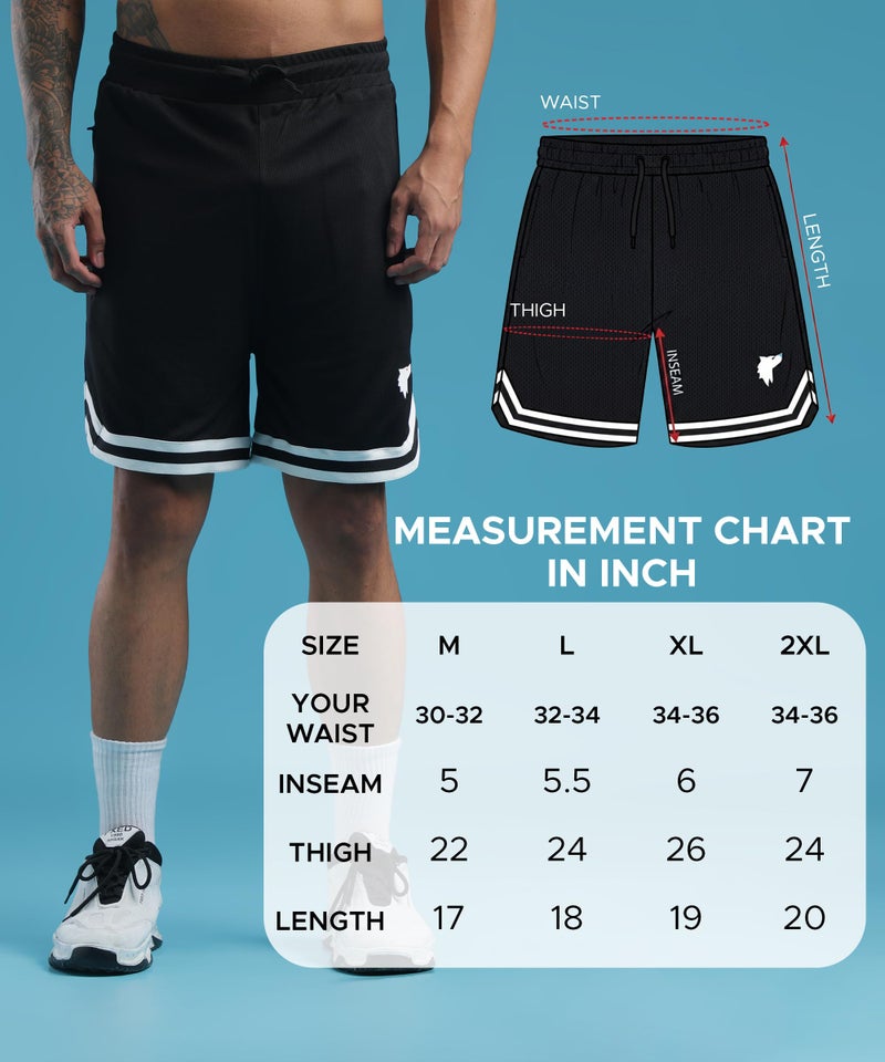 SHODOX® Mens Athletic Shorts|Breathable Quick Dry Sports Knit Fabric with Side Pockets, Signature Contrast Bottom Straps|Gym,Workout, Fitness, for Boys & Mens (Pack of 1) Black - Image 5