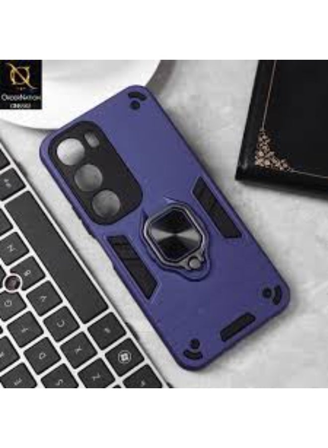 erorex Shockproof Armor Case with Ring Stand for OPPO Realme C65 4G