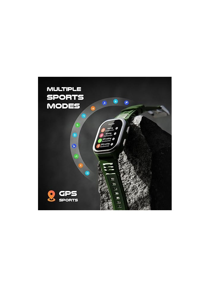 Generic - Fire-Boltt 4G Pro Volte Calling Smart Watch- 2.02” TFT Display, 4G Nano-SIM GPS, Health Suite, Sports Modes, 400mAh Battery (Green) - Image 1