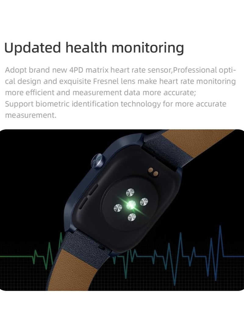 Mibro Smart Watch T2 Blue - 1.75" Amoled Display, Bluetooth Calling, 10 Day Battery Life, 2ATM Waterproof, GPS Positioning, 105 Sports Modes, Heart Rate Monitoring, Sleep Monitoring - Image 3