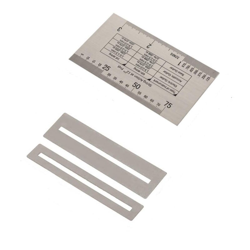Guitar Bass String Gauge Tool with Fret Protectors Set for Accurate Measurement Durable DIY Luthiers - Image 3