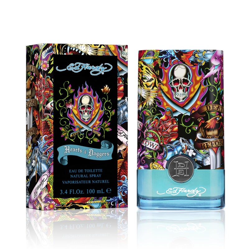 ED HARDY Men's Cologne Fragrance Spray, Hearts & Daggers, Eau De Toilette, 3.4 fl oz - Image 2
