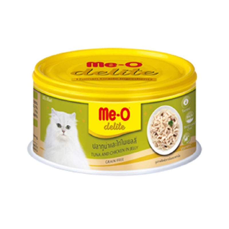 Me-O Delite Canned Tuna and Chicken in Jelly 80g