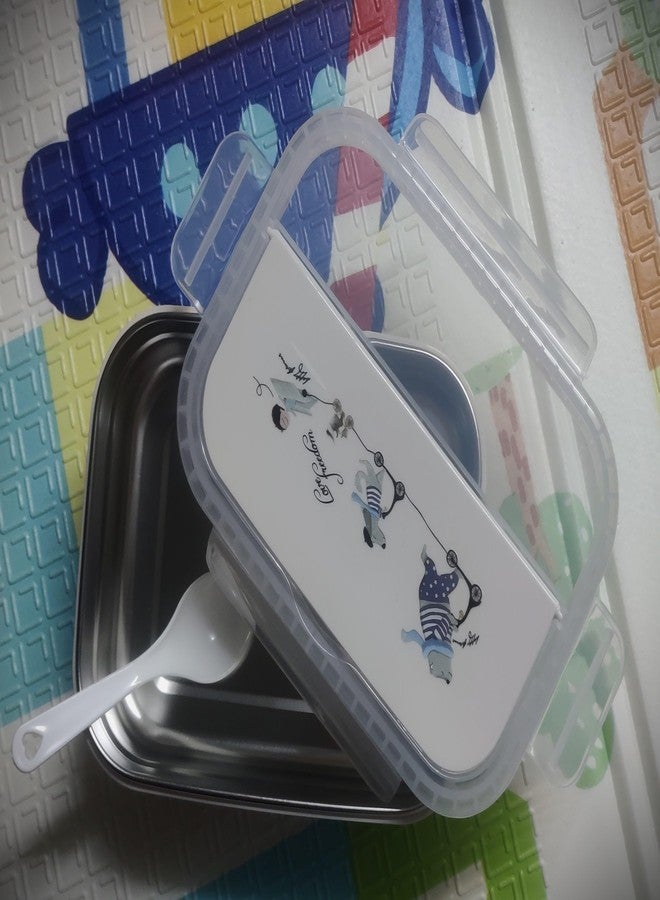 VDHJA Stainless Steel Insulated Lunch Box for School & Office | Secure Lock Cute Eye Catchy Design Food Grade, Leakproof, Vacuum Seal Design Use for School Kids & Outdoor - Image 1